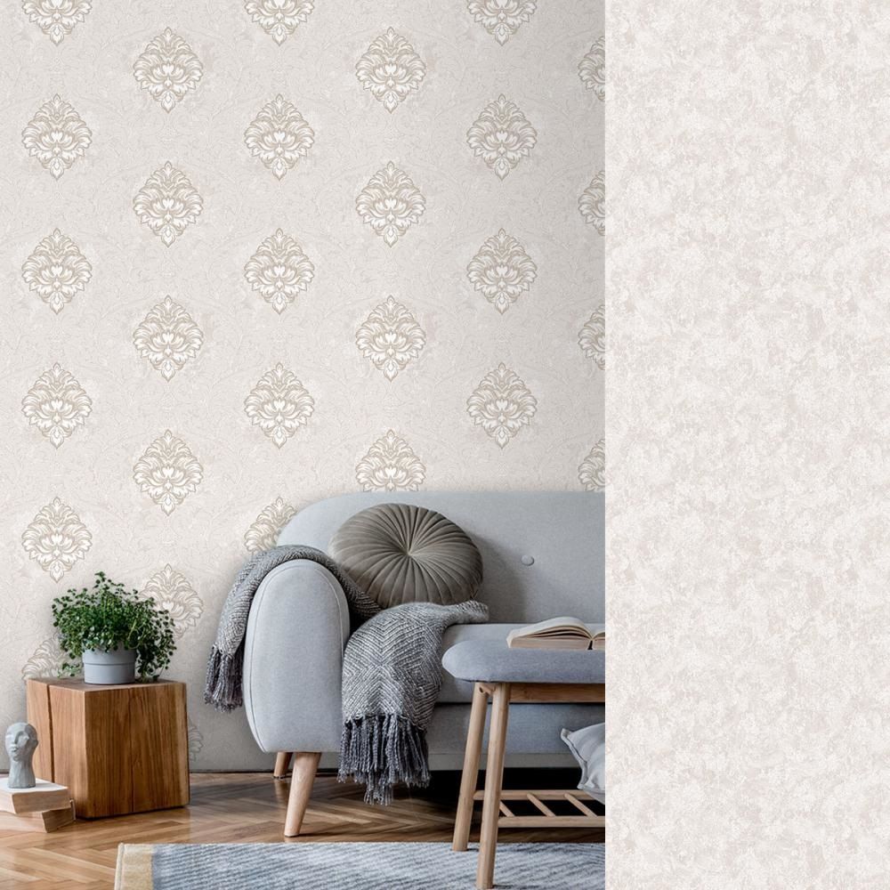 Обои Aurora Раджа С50 5004 02 бежевые штукатурка 1,06х10,05 м