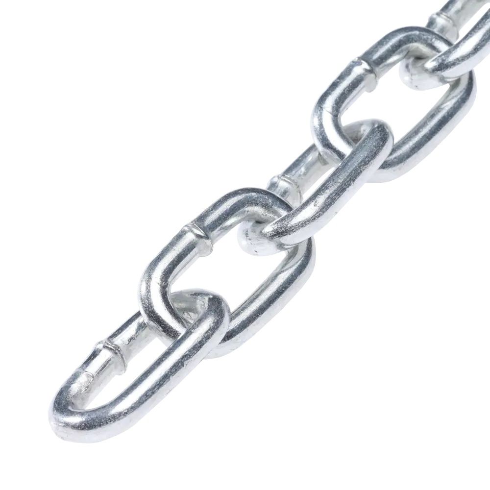 Цепь короткозвенная DIN 766 8 мм оцинкованная