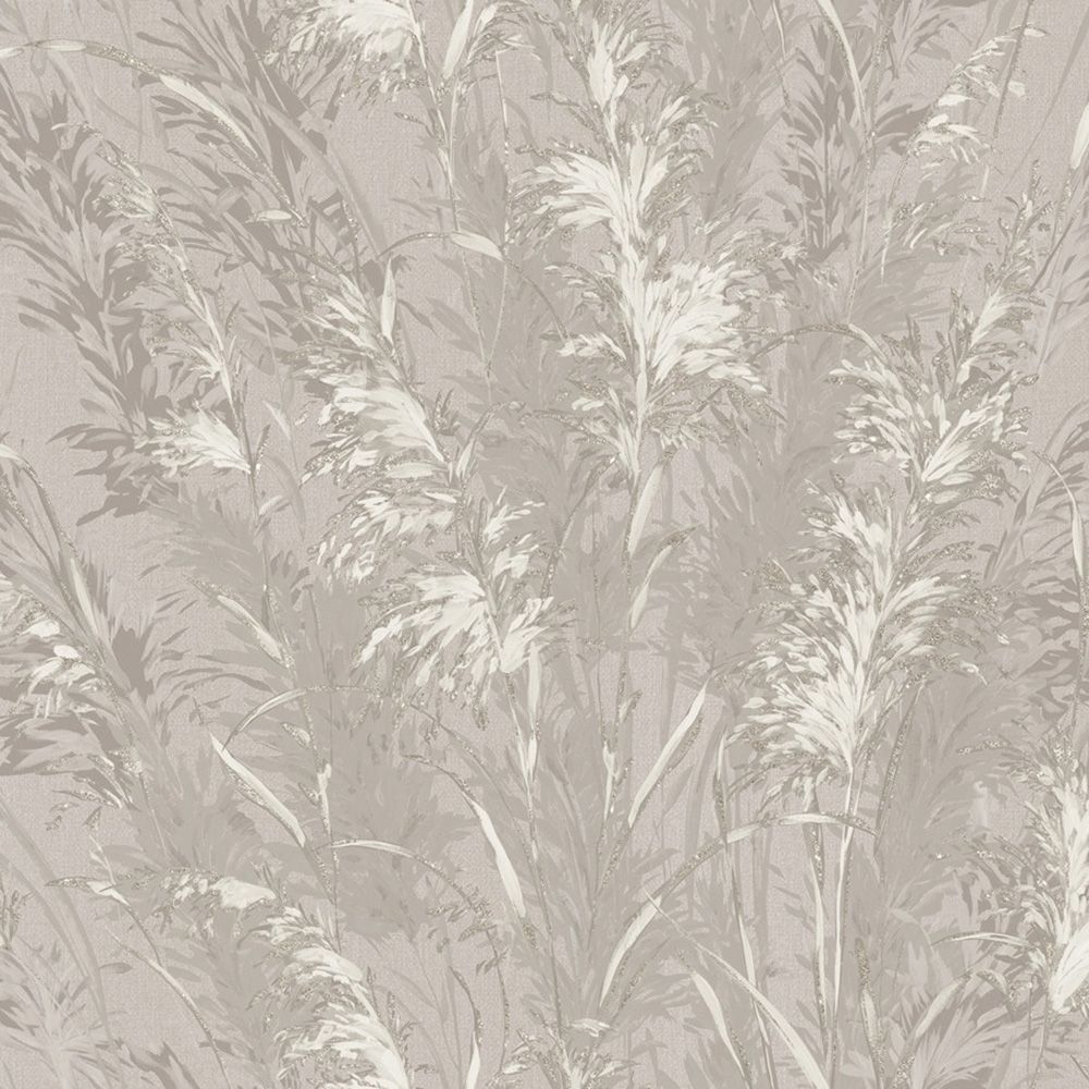 Обои WallSecret Midnight 9089-24 бежевые листья 1,06х10,05 м