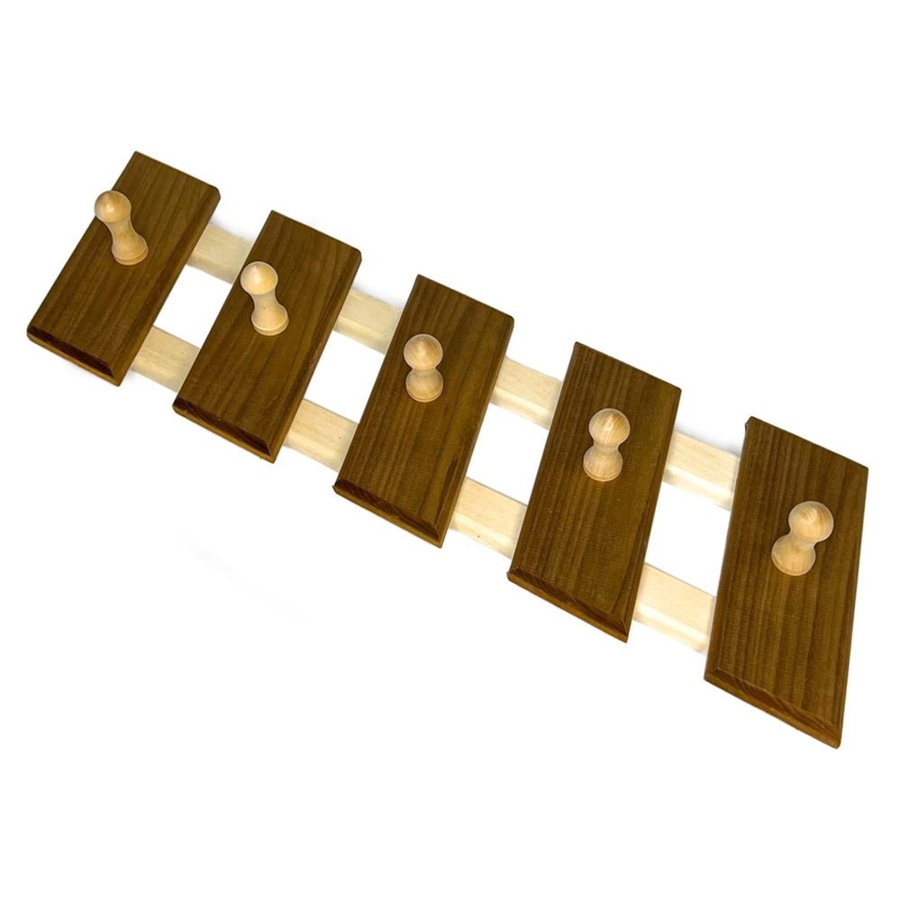 Вешалка 5-ти рожковая 53х16х9 см Бацькина баня Zebra Incline