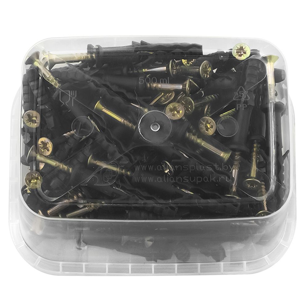 Дюбель-гвоздь потайной бортик 6х40 мм 100 шт