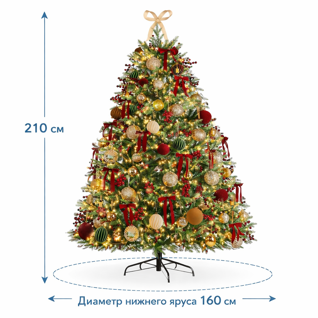 Елка искусственная Моя Елочка ЮЭ 210 см литая