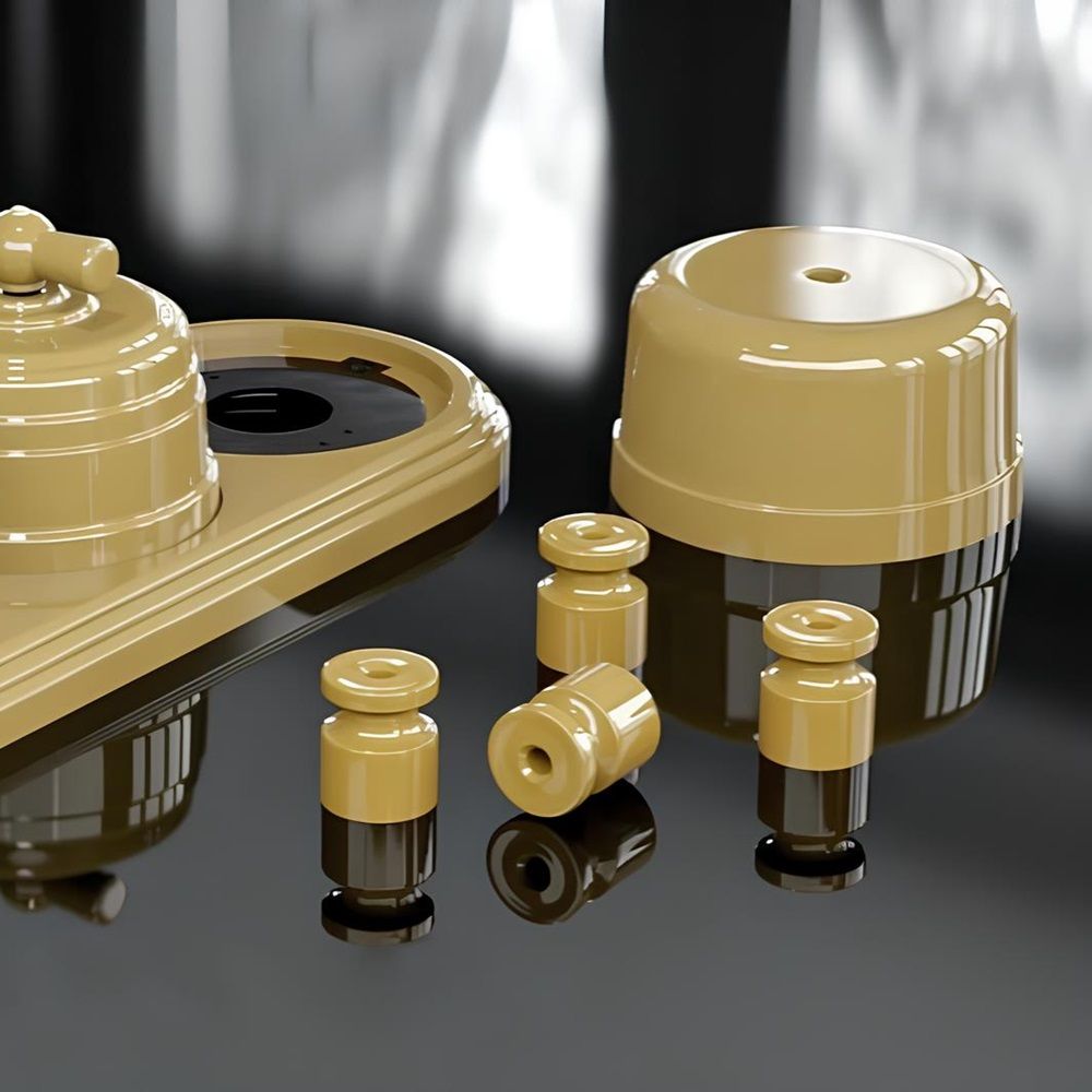 Изолятор ABS-пластик уп 100шт цена за шт песочное золото GE30025-32 МЕЗОНИНЪ РЕТРО УСАДЬБА