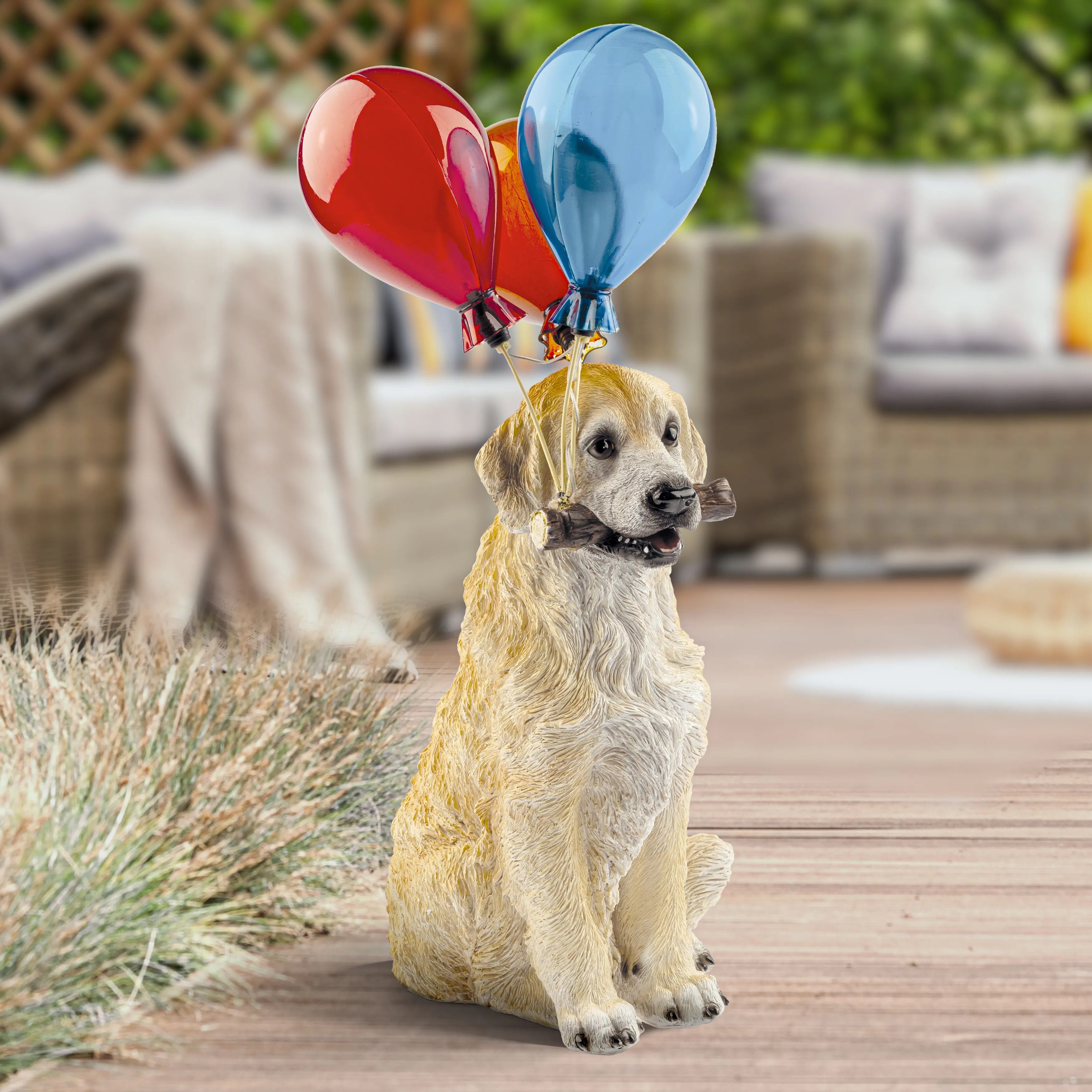 Фигура садовая Золотистый ретривер 48 см ЭРА ERASF22-05 светильник на солнечных батареях