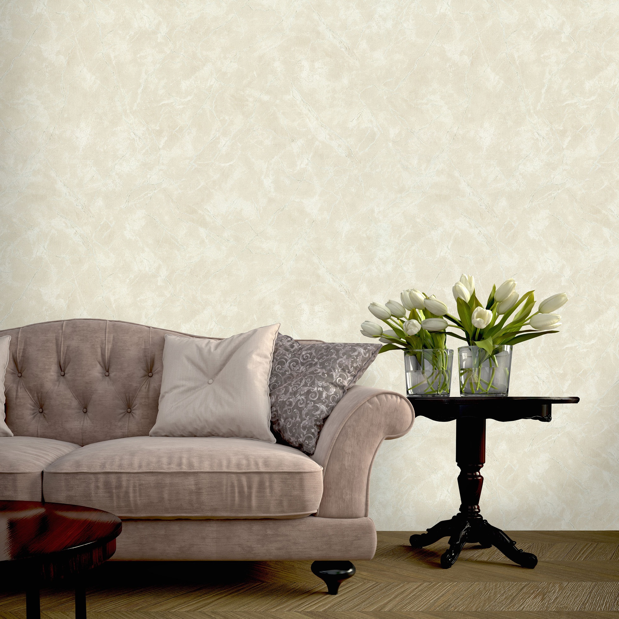 Обои Euro Decor Эльбрус 7374-12 бежевые мрамор 1,06х10,05 м