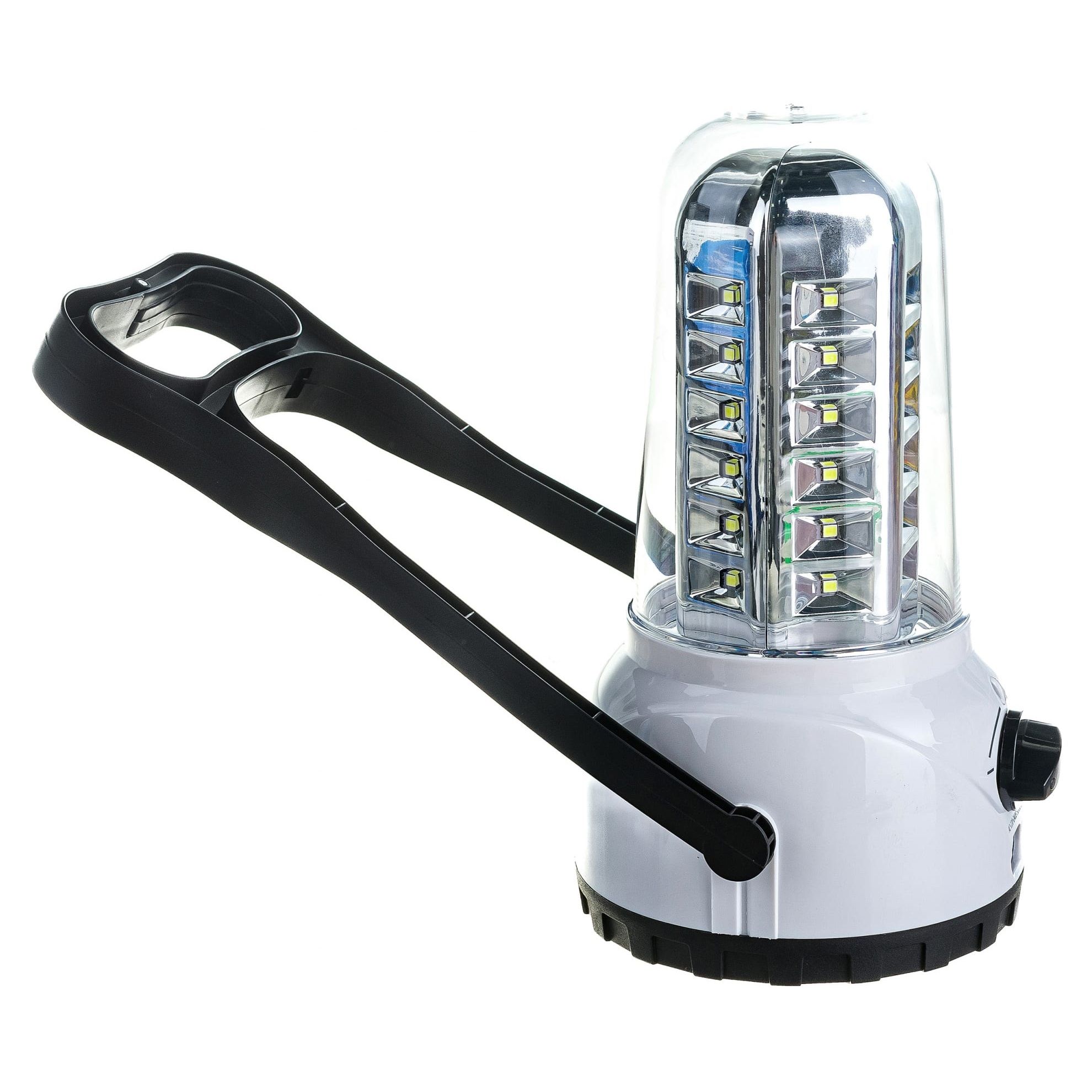 Фонарь кемпинговый Космос 6008LED (аккум 4V 2Ah, 36св/д, 300Лм серый, диммер)
