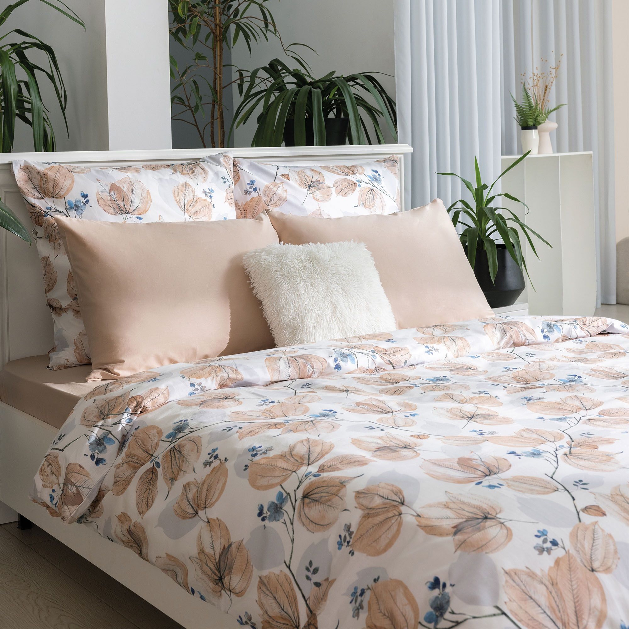 Белье постельное евро перкаль Волшебная Ночь Elegant Autumn 70х70 см-2