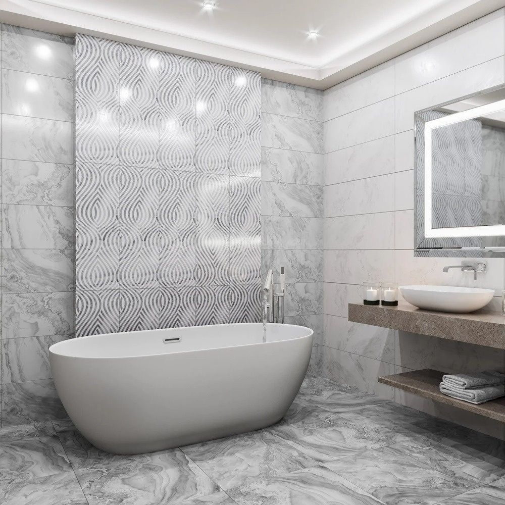Керамогранит Gracia Ceramica Ginevra grey PG 01 60х60 см серый 1,44 м2