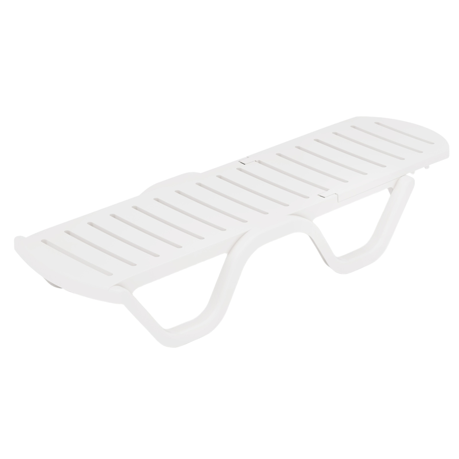 Шезлонг Солярис 1980х620х320 мм белый