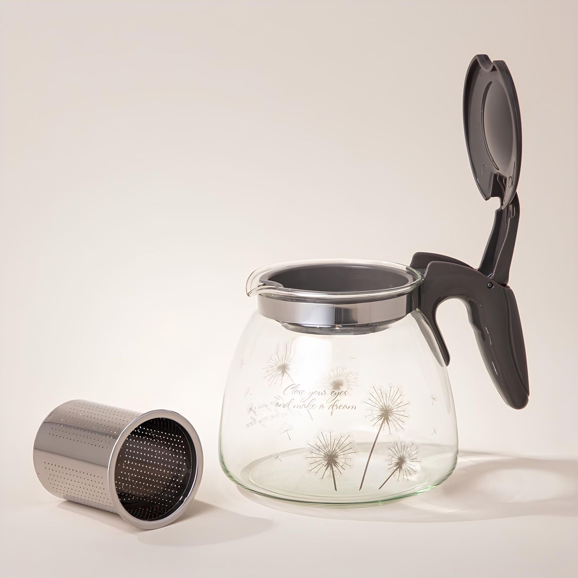 Чайник заварочный Agness Dandelion с фильтром 900 мл