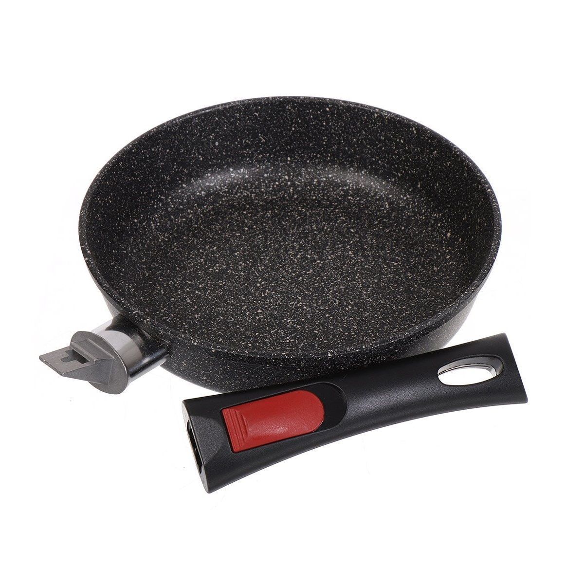 Сковорода литая Нева металл посуда Гранит индукция 26 см