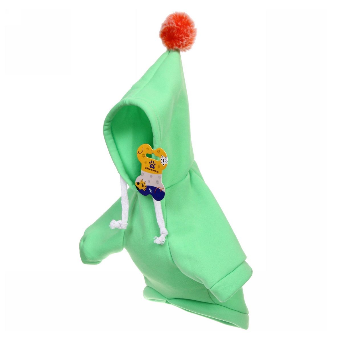 Кофта-толстовка с капюшоном для собак мелких пород Модный бро Бон бон мятная р XL Ultramarine