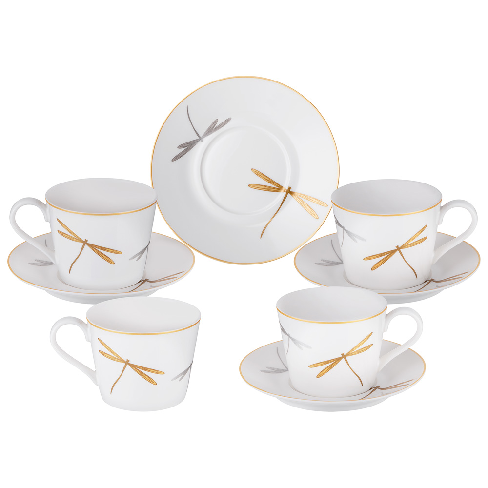 Набор чайный Lefard Elegance на 4 персоны 8 предметов 220 мл фарфор (12)