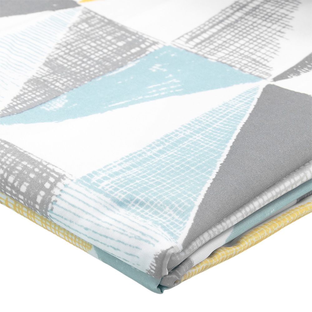 Штора для ванной комнаты Triangular Scrawl khaki tone 180х200 см