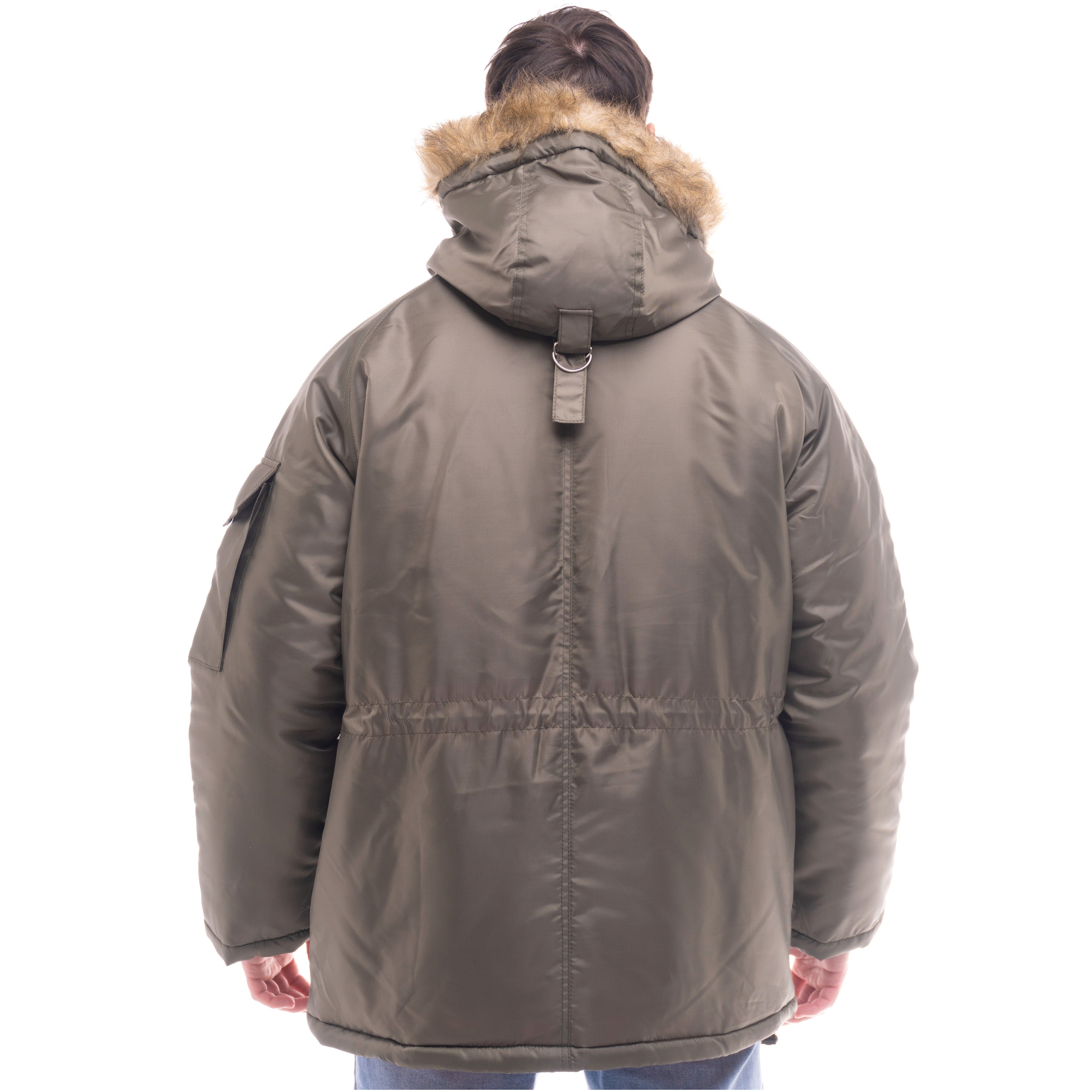 Куртка утепленная мужская Аляска хаки р.112-116/182-188