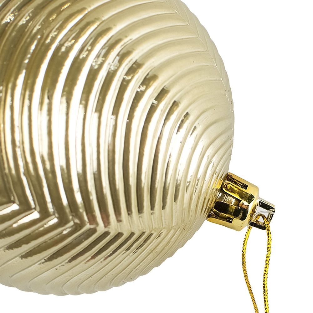 Украшение подвесное новогоднее Шар золотой 8x8x8 см 87351