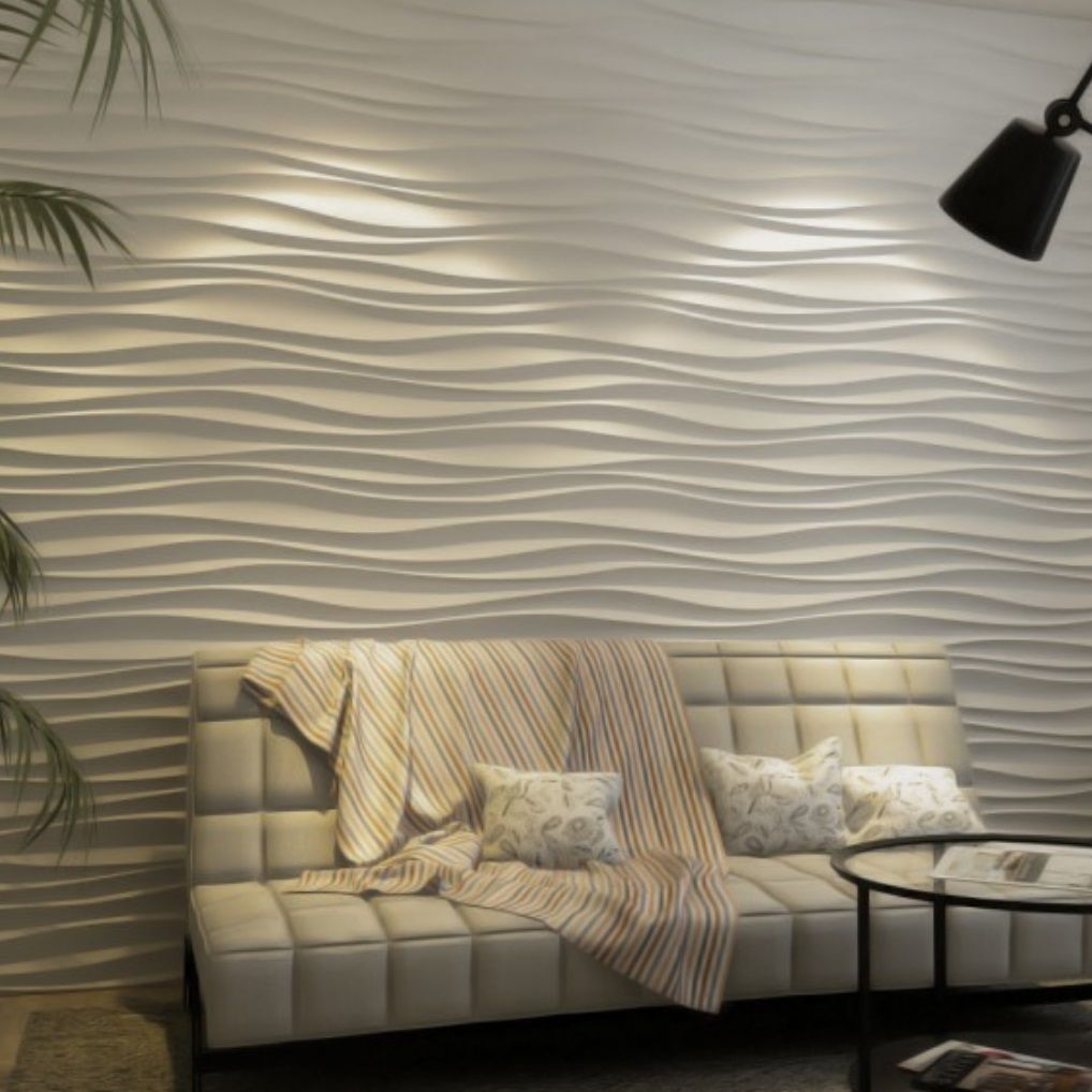 Панель гипсовая 3D Волна 50*50