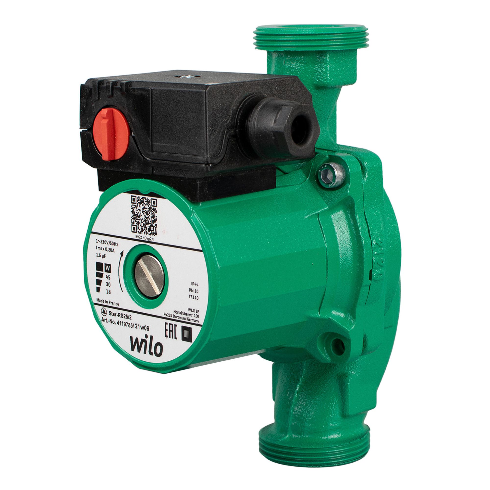 Насос циркуляционный Wilo Star RS 25/2 45Вт 180 мм