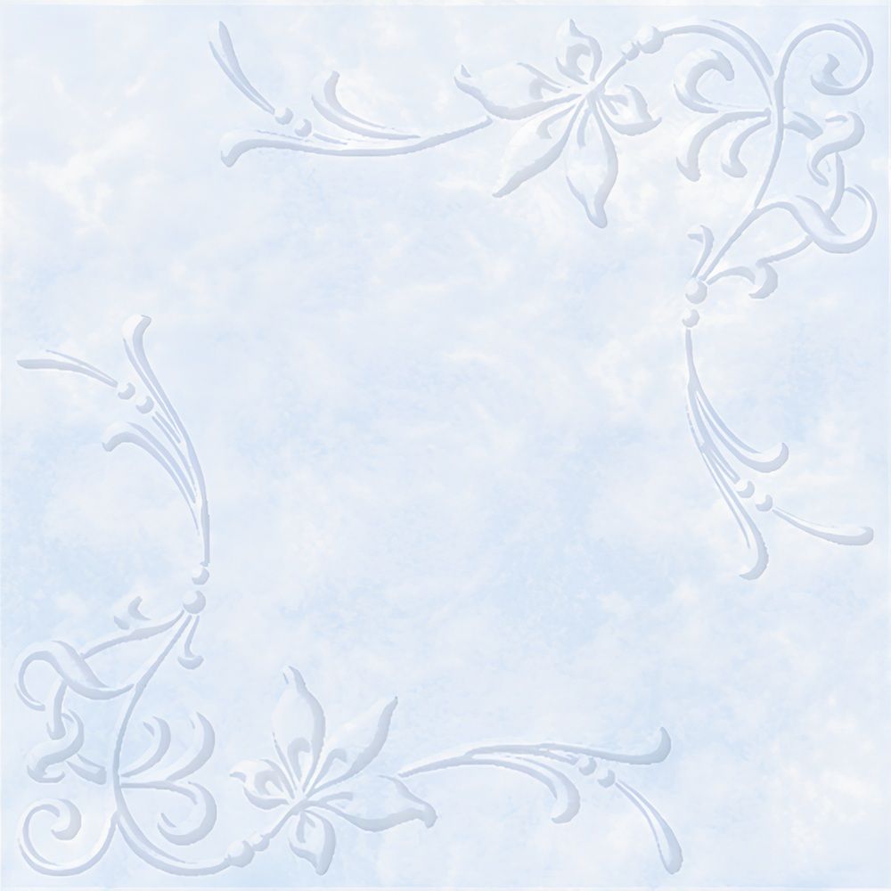 Покрытие ламинированное Экструзия 50x50 см голубой