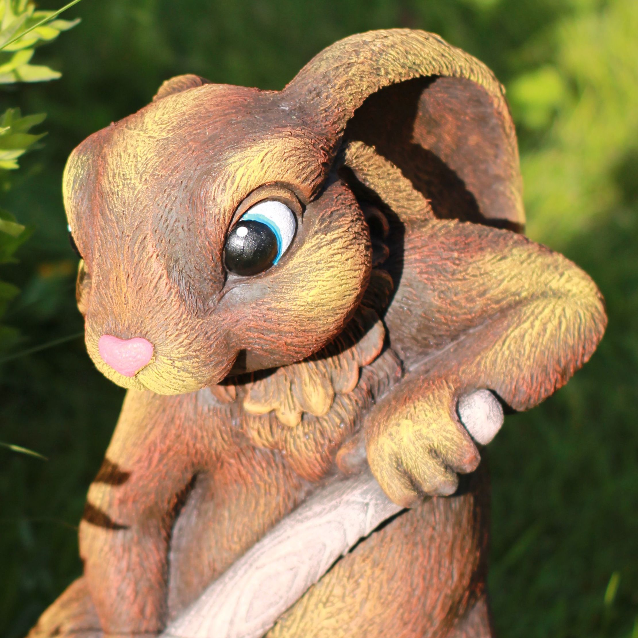 Фигура садовая Зайка-Копайка коричневый Ф351кор