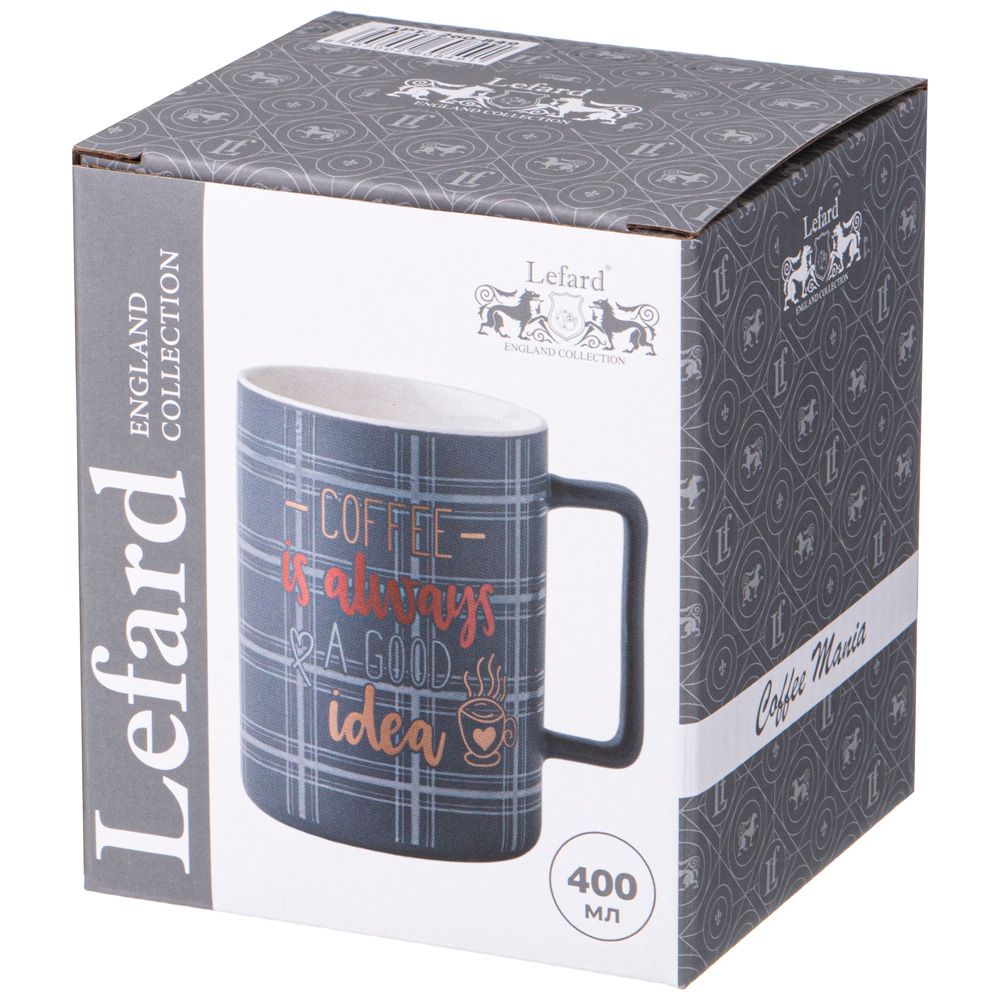 Кружка фарфоровая 400 мл Lefard Кофемания 260-849