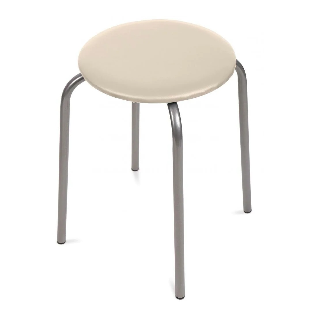 Табурет круглое сиденье титан-бежевый