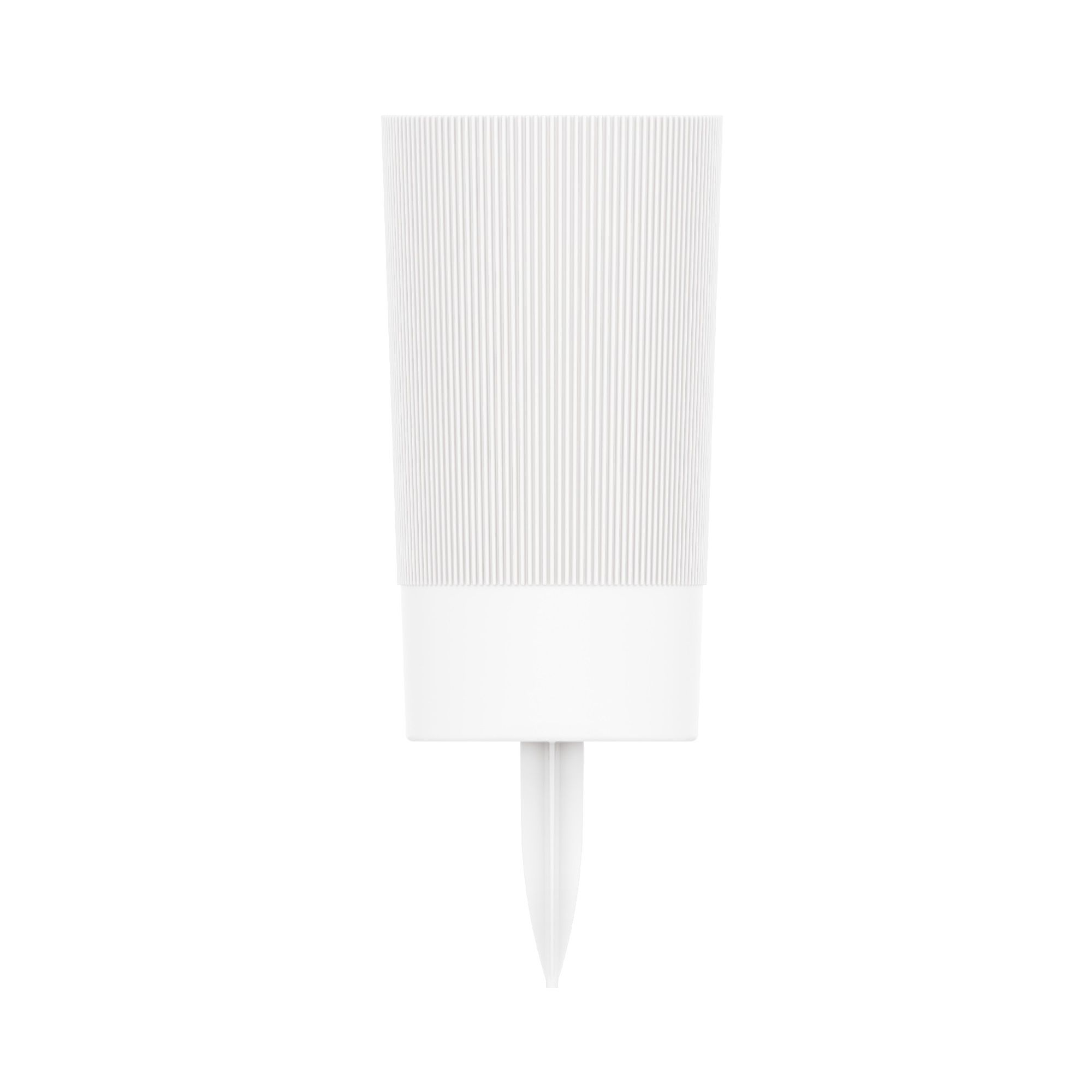 Ваза пластиковая Версаль 28 см d15 см 3,75 л белая с колышком