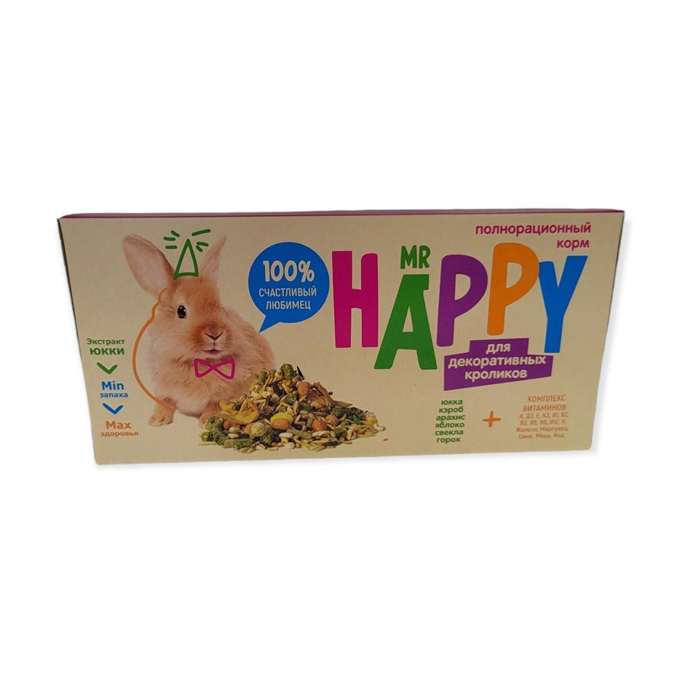 Корм сухой Mr Happy для декоративных кроликов 400 г
