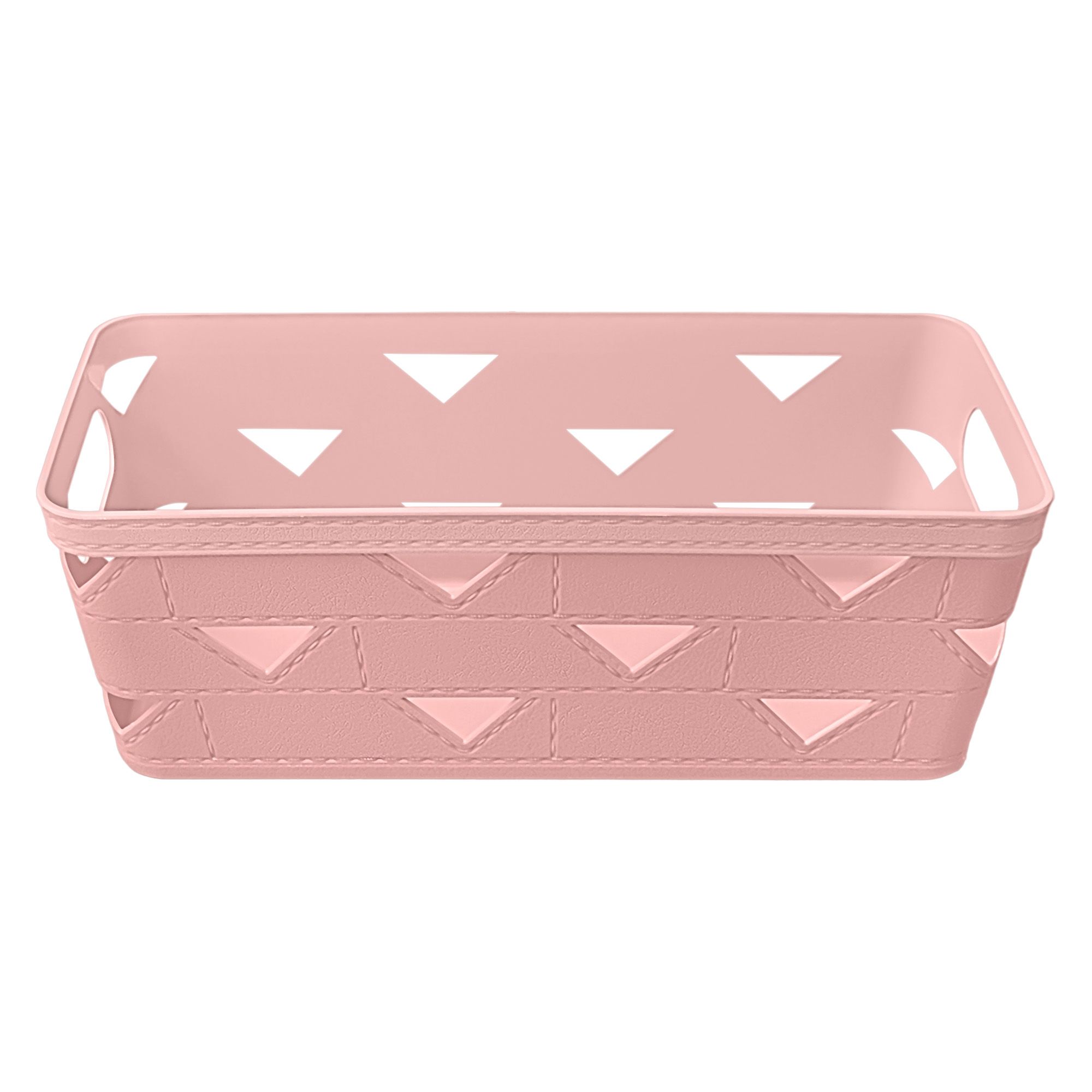 Корзина для хранения Лерберг 25,3х12,3х9 см пудровая роза