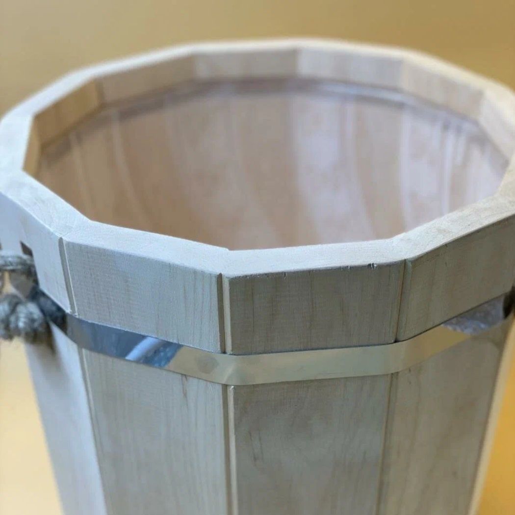 Запарник сборный с пластиковым вкладышем 10 л ольха