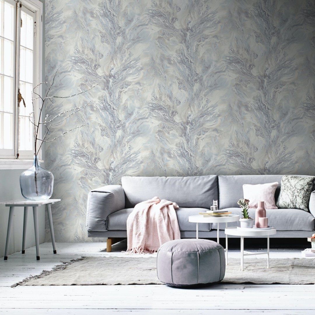 Обои GrandecoForYou River R112105 голубые абстракция 1,06х10,05 м