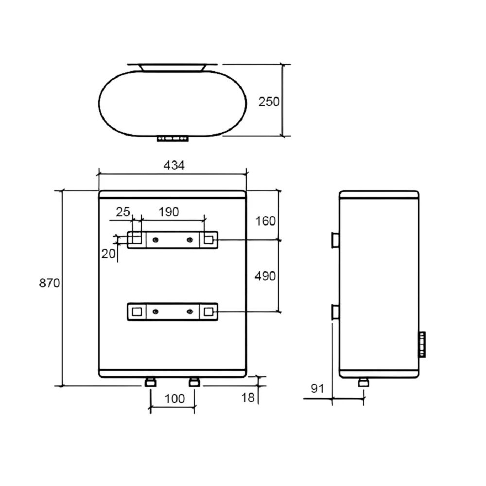 Водонагреватель накопительный Thermex Fora 50 л