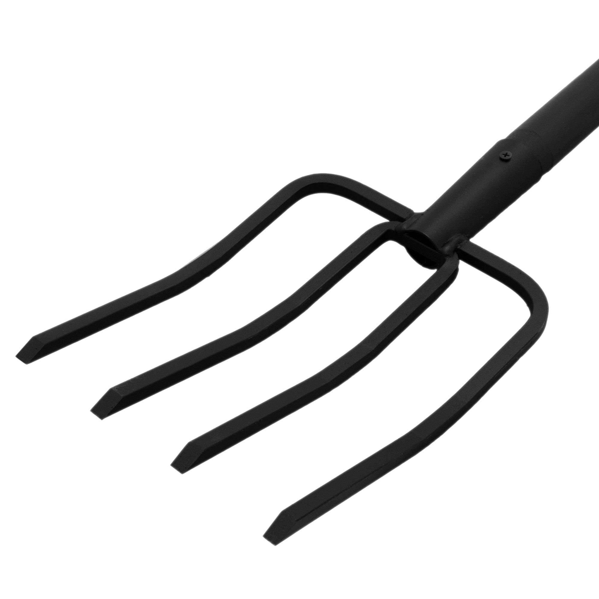 Вилы 4-х рогие с лакированным черенком 1270х190 мм БЦМ Молодость моя 0916-ч