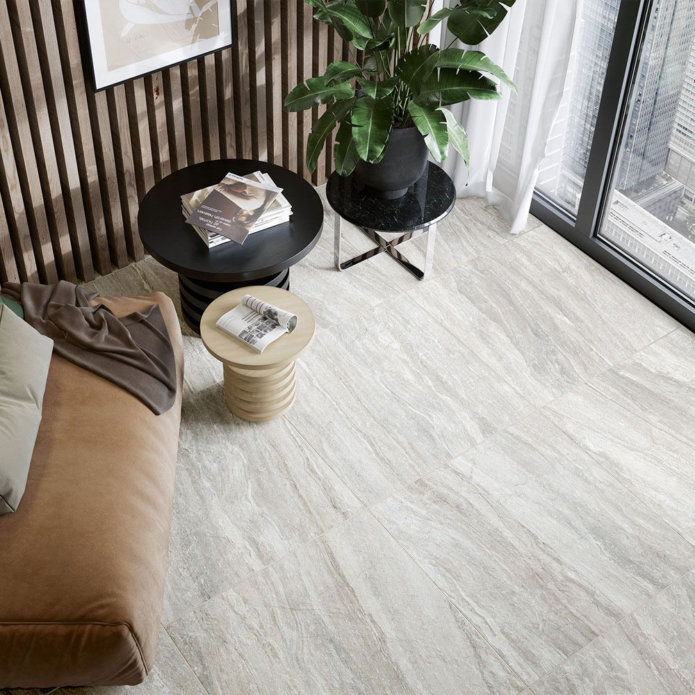 Керамогранит Alma Ceramica Travertino GFU04TVT74R 60х60 см серый 1,8/1,44 м2