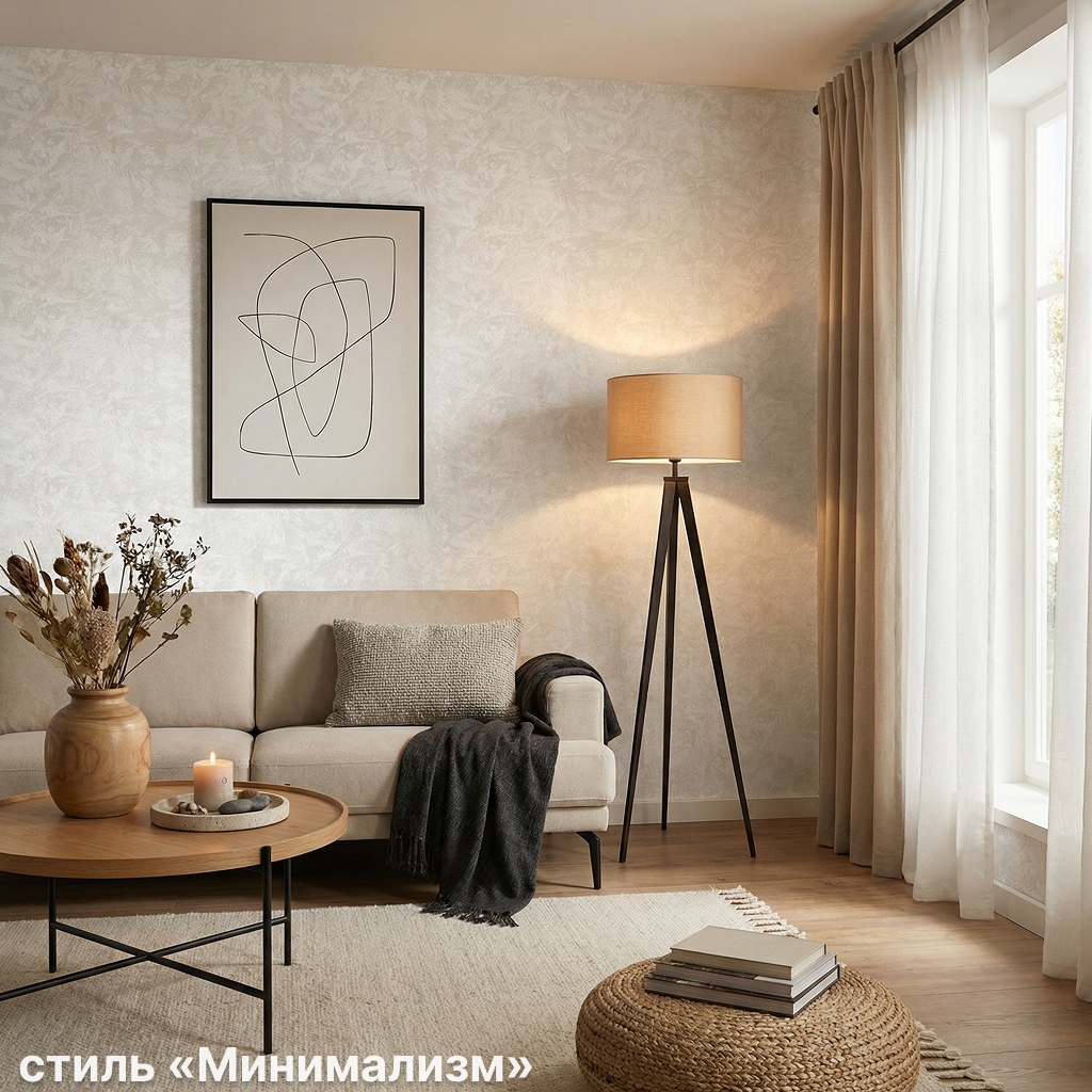Обои Green Walls Фернандо С50 5056 02 бежевые штукатурка 1,06х10,05 м