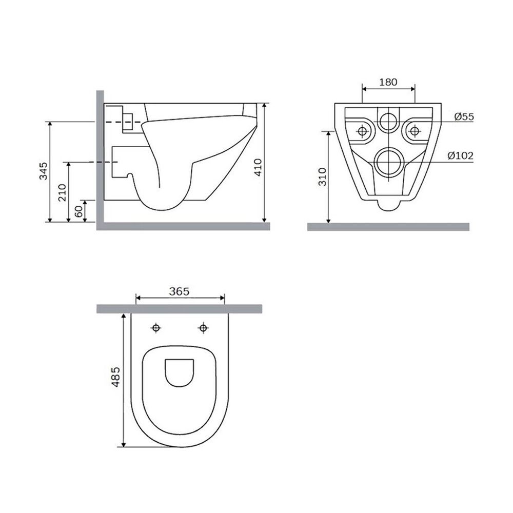 Унитаз подвесной AM.PM Spirit V2.0 FlashClean