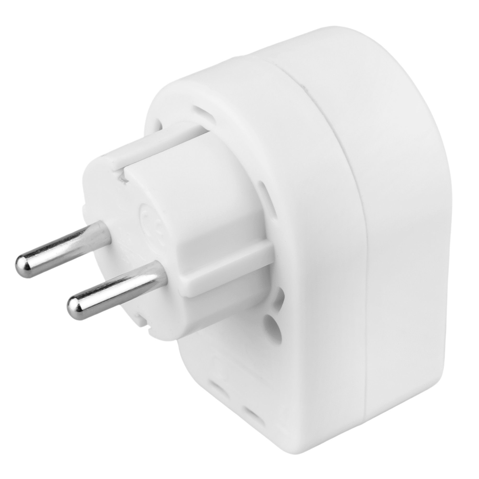 Переходник 16А, белый, земля, выкл., шторки NAD-1E-CS-WH 94669 Navigator