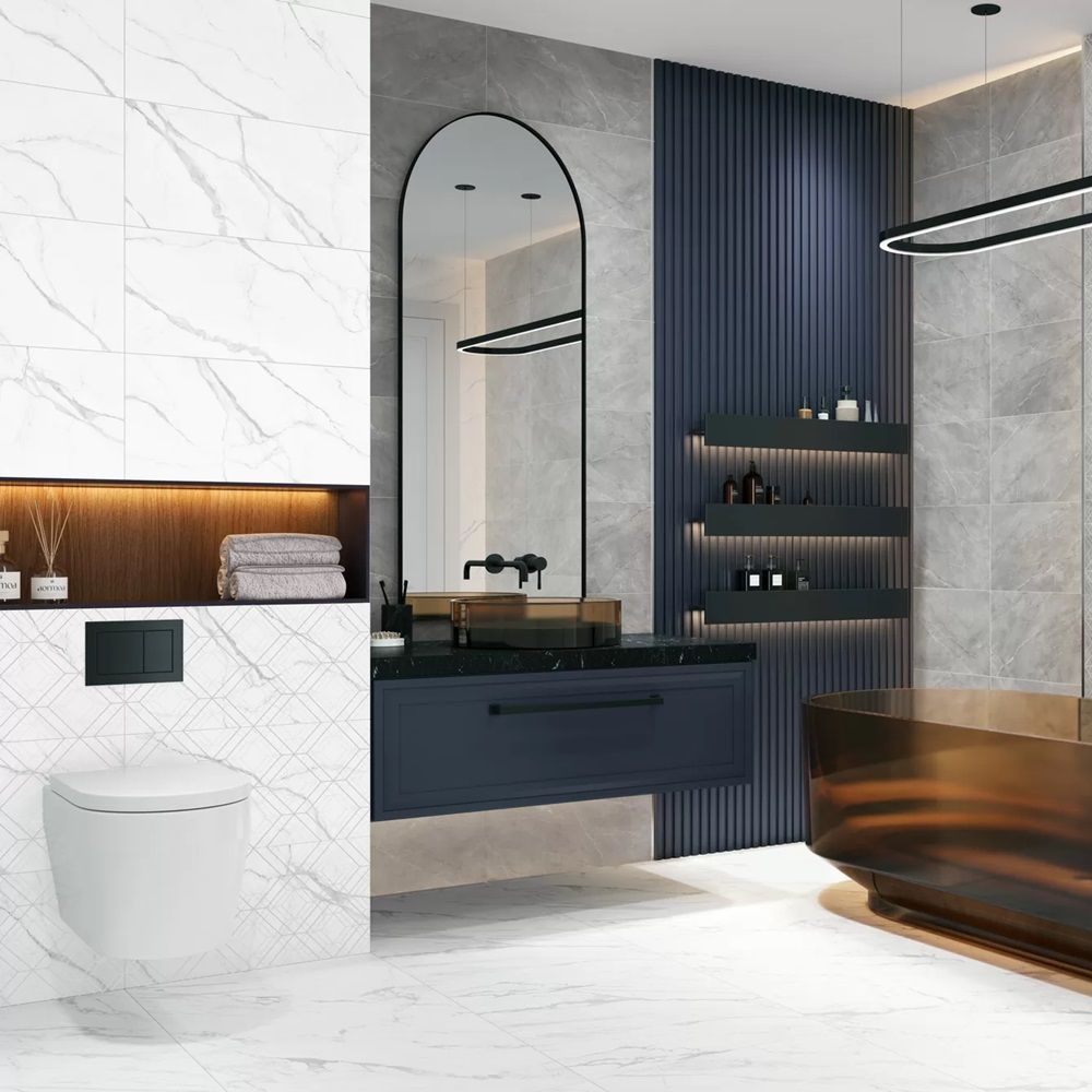 Декор New Trend Lims Light Rhomb DW36LMM00 30х60 см белый