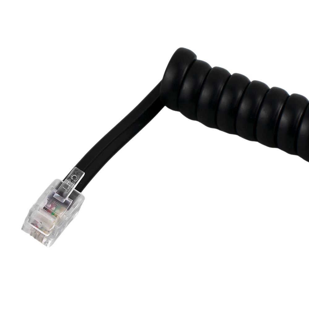 Шнур телеф. витой 2м (джек-джек) черн. Rexant 18-2023