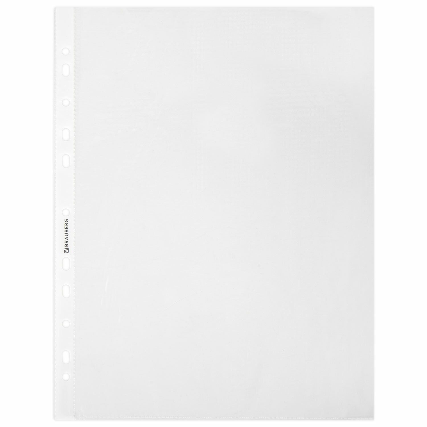Папка-файл с перфорацией А4 20 шт Brauberg гладкие, 30 мкм