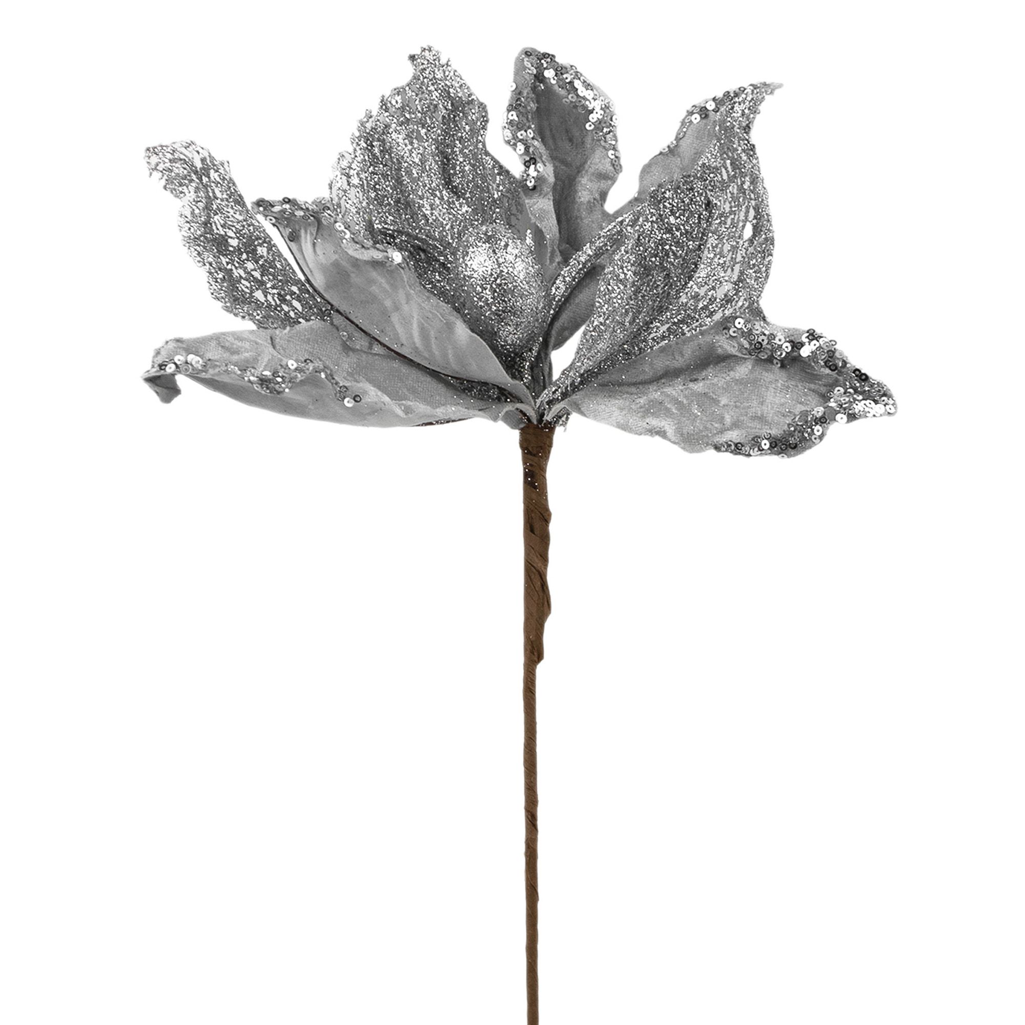 Украшение новогоднее Магнолия 33х45 см 2 вида 746846