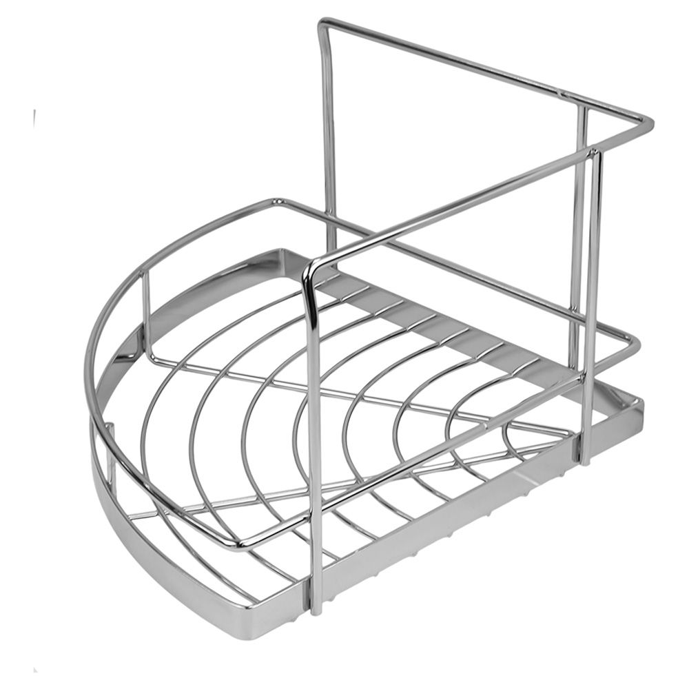 Полка угловая малая хром