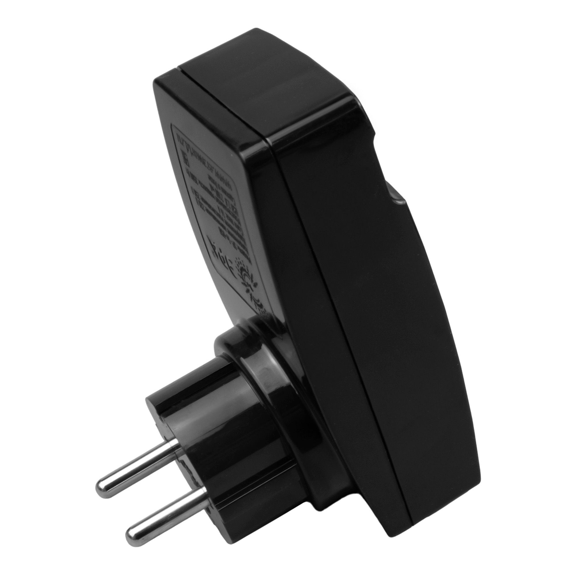 Адаптер SP-1e-USB-B  ЭРА "Polynom" 1гн 220V + 2xUSB 2100mA, c заземл, (черный) (10/60/1440)