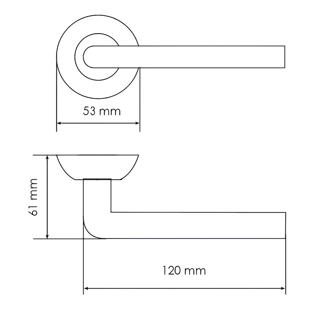 РУЧКА ДВЕРНАЯ КОЛОННА DIY MH-03 SN/BN, цвет-бел.никель/черн.никель