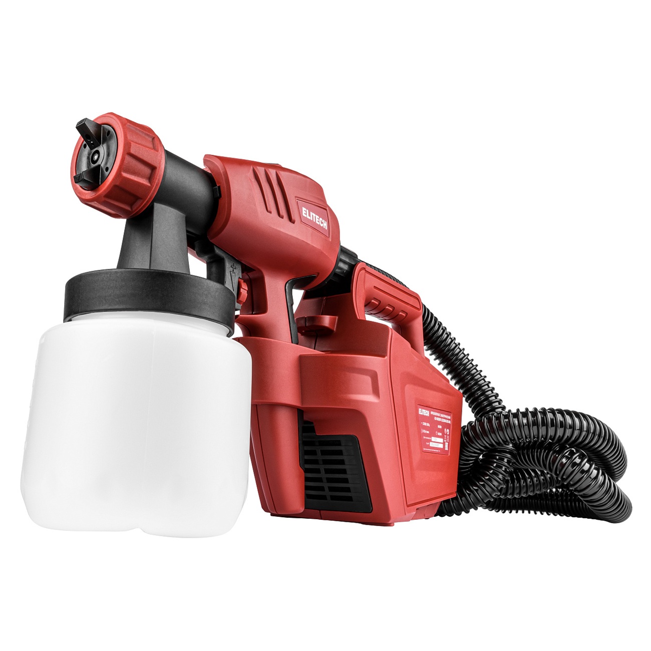 Краскопульт электрический Elitech КЭ 0826П 800Вт 0,9 л/мин