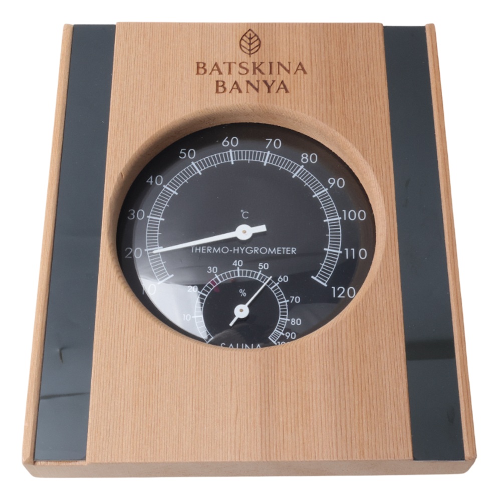 Термометр с гигрометром для бани Бацькина баня Premium 16х14,5х3 см