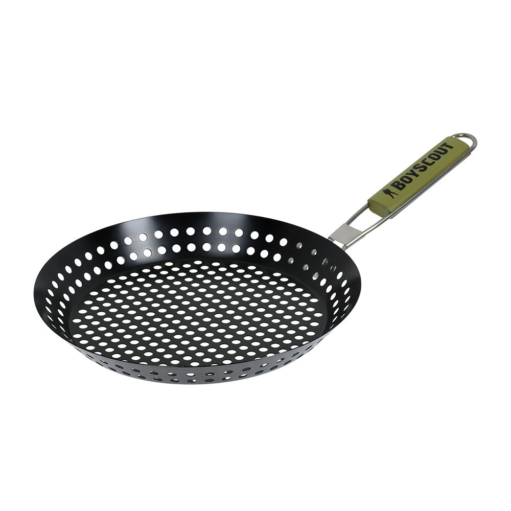Жаровня для морепродуктов и овощей (антипригарное покрытие, складная ручка) 30х53х3 см Boyscout