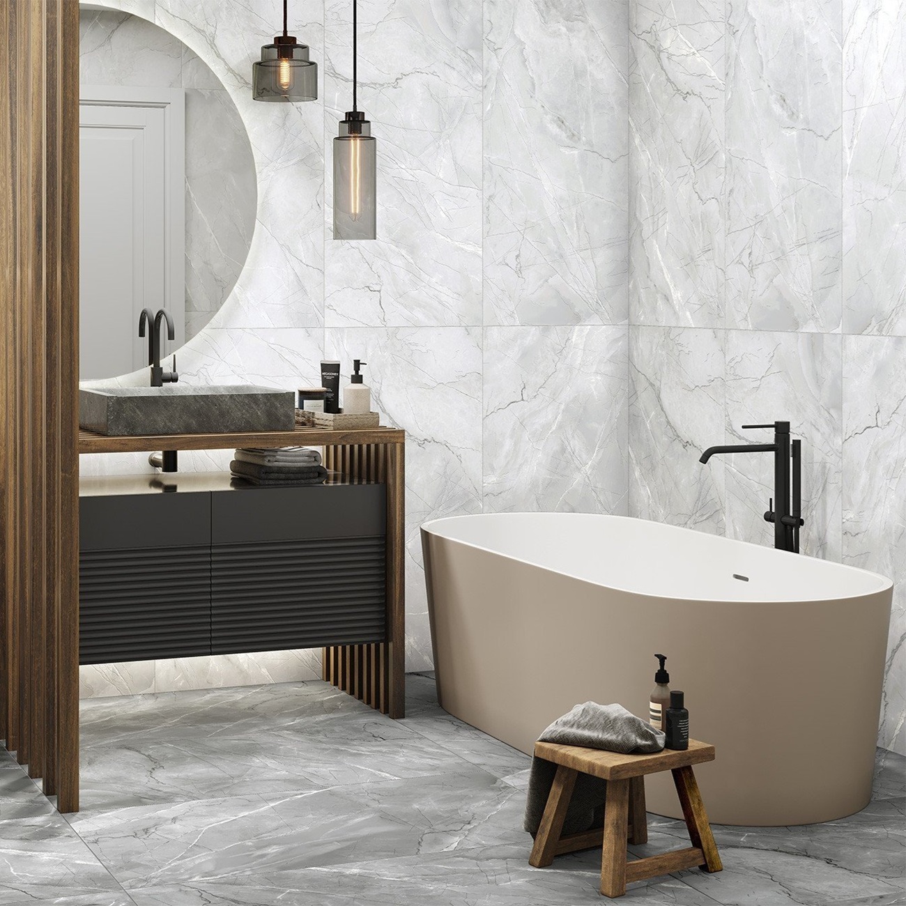 Керамогранит Delacora Canova Light D12071M 600x1200 мм 9,5 мм 2 сорт 1,44 м2