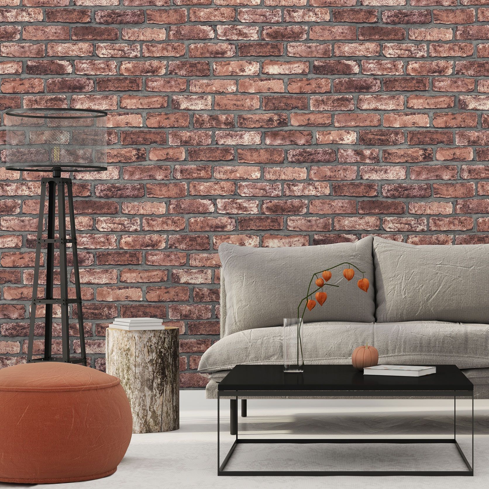 Обои Euro Decor Лофт 1093-070 красные кирпичи 1,06х10,05 м