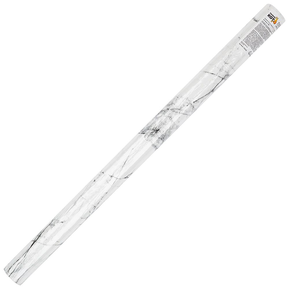 Пленка самоклеящаяся 0,45х2 м мрамор серо-белый